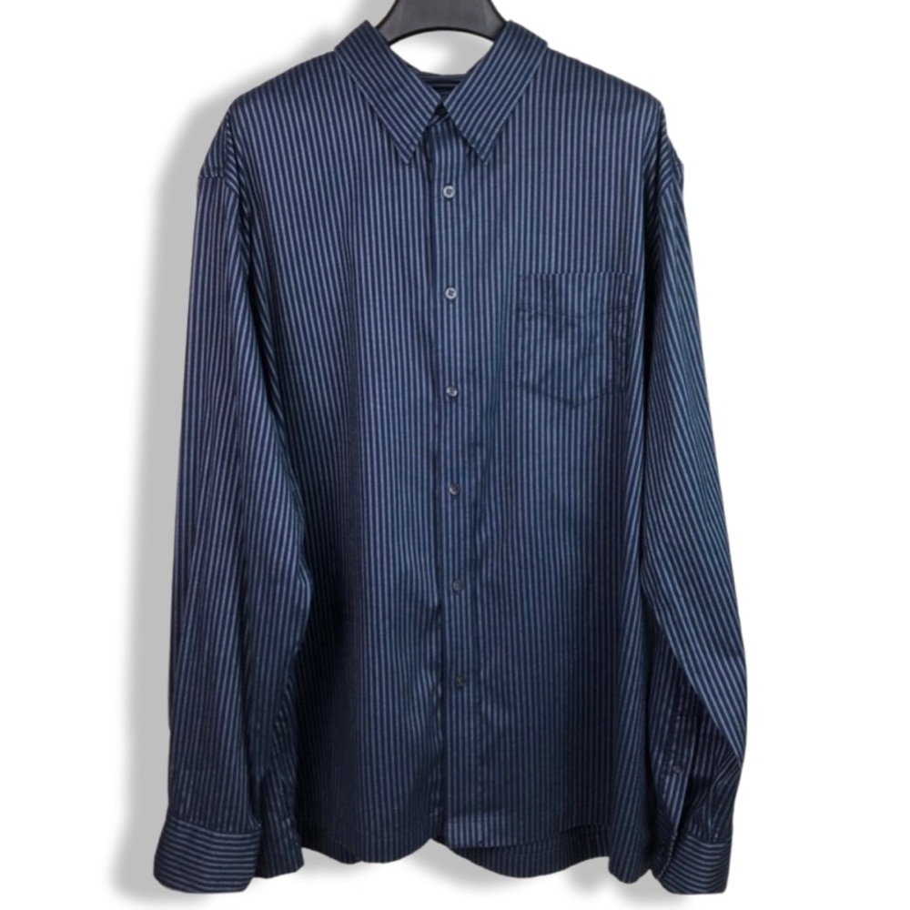 Dockers button up shirt navy, 100% cotton 2XL TALL